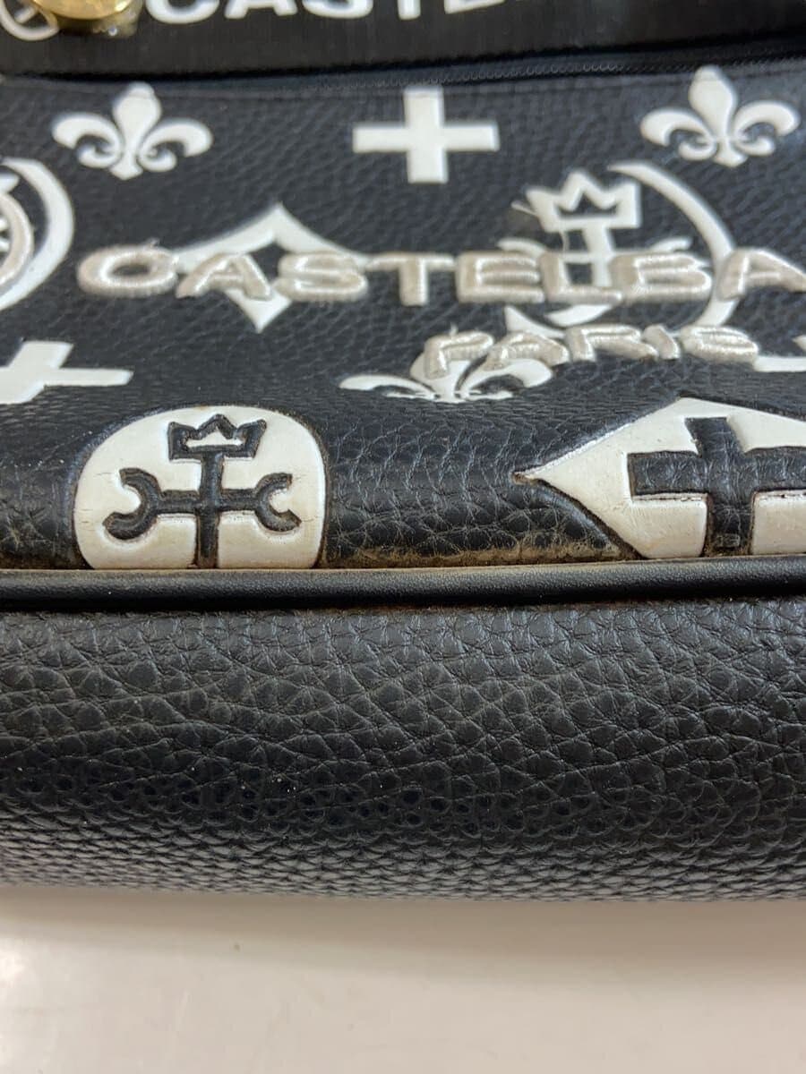 CASTELBAJAC tote bag fake leather BLK all-over pattern 8