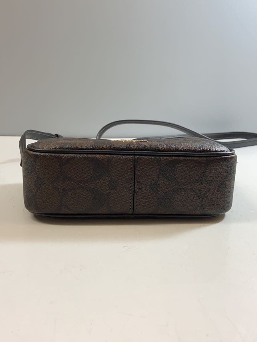 COACH Mini Shoulder Bag Signature PVC BRW All-over Pattern 4