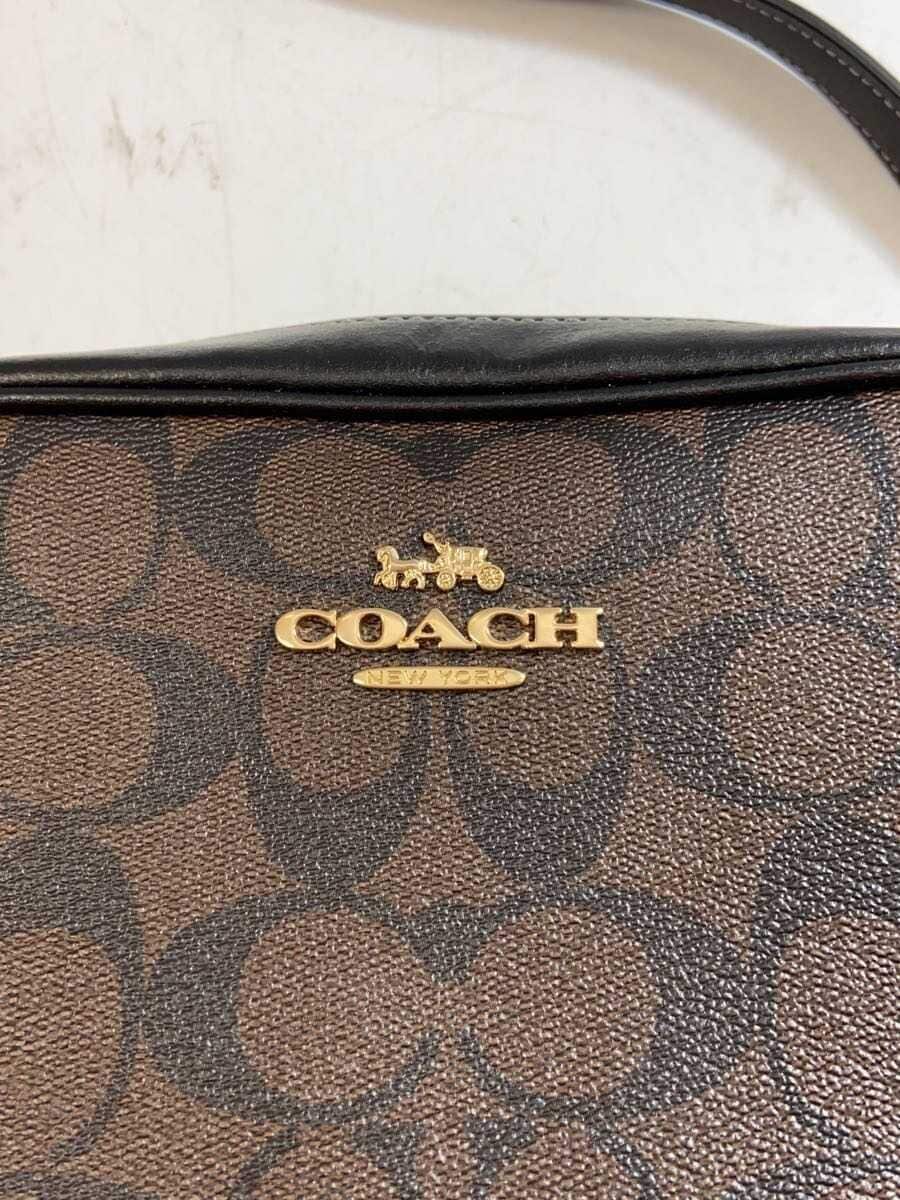 COACH Mini Shoulder Bag Signature PVC BRW All-over Pattern 5