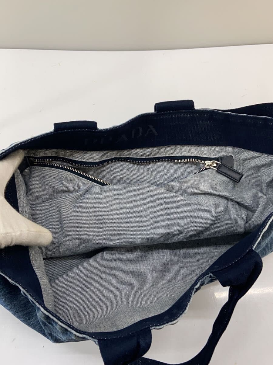 PRADA Shoulder Bag 2-Way BAG Denim BLU Solid 2VG081 4
