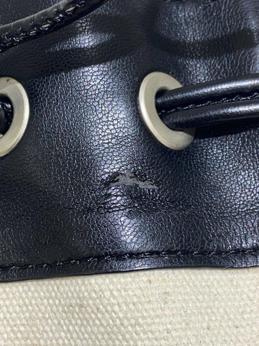 JIL SANDER Strap Fray With Stain Shoulder Bag Canvas CRM 8