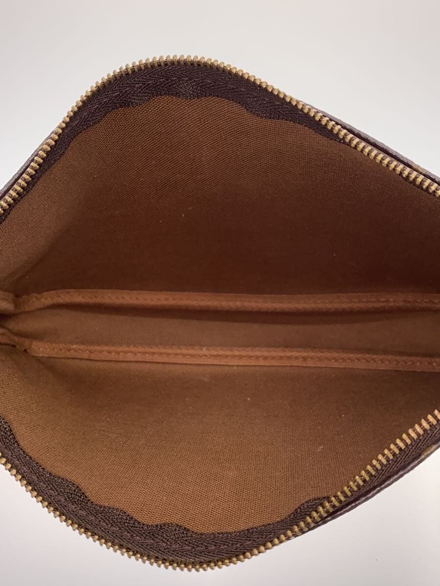 LOUIS VUITTON Pochette Accessoires_Monogram Canvas PVC BRW Handle Deteriorated Leather Peeling 6