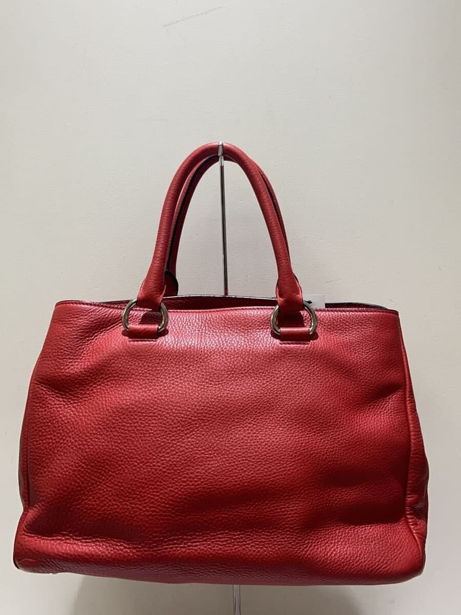 PRADA2-Way Shoulder Bag Leather RED 3