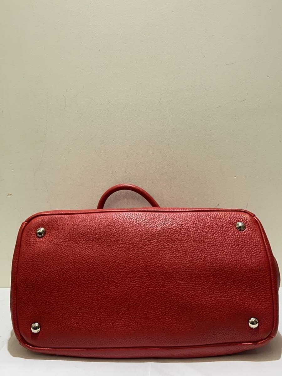 PRADA2-Way Shoulder Bag Leather RED 4