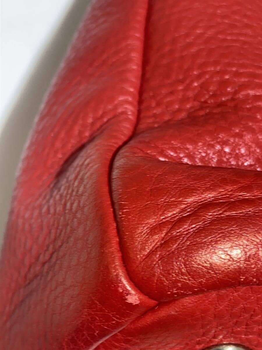 PRADA2-Way Shoulder Bag Leather RED 8