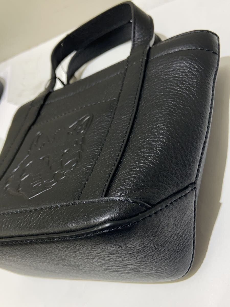 MAISON KITSUNE Fox Head Mini Tote Shoulder Bag Cowhide BLK 0w05116lc0045 9