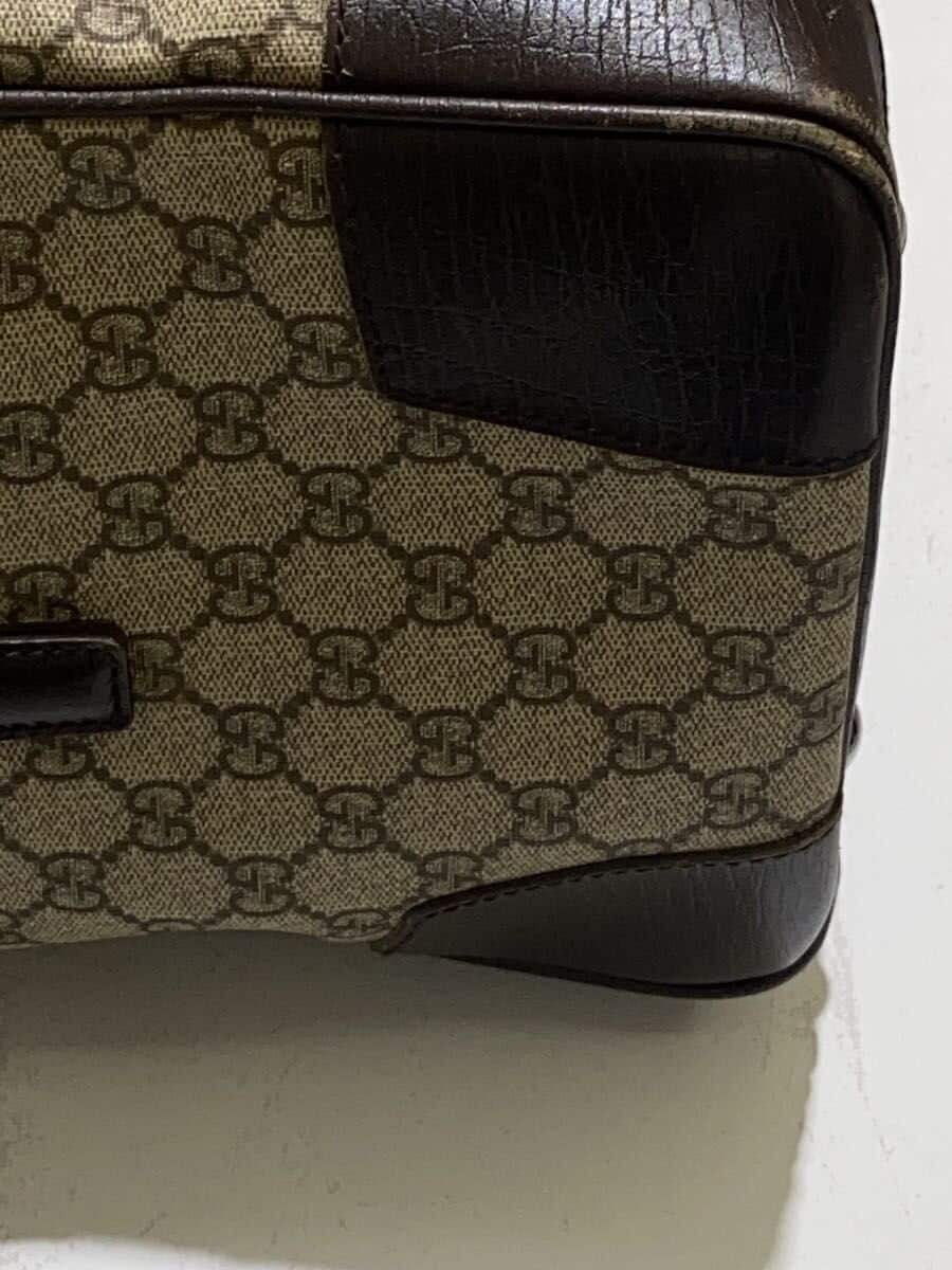 GUCCI Sherry Line Boston Bag PVC Cream All-over Pattern 131177 7