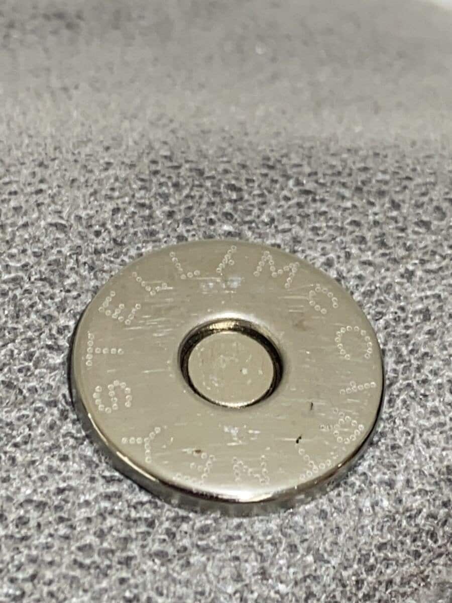 STELLA McCARTNEY Fold-over Chain Shoulder Tote Bag Polyurethane GRY Solid Color 8