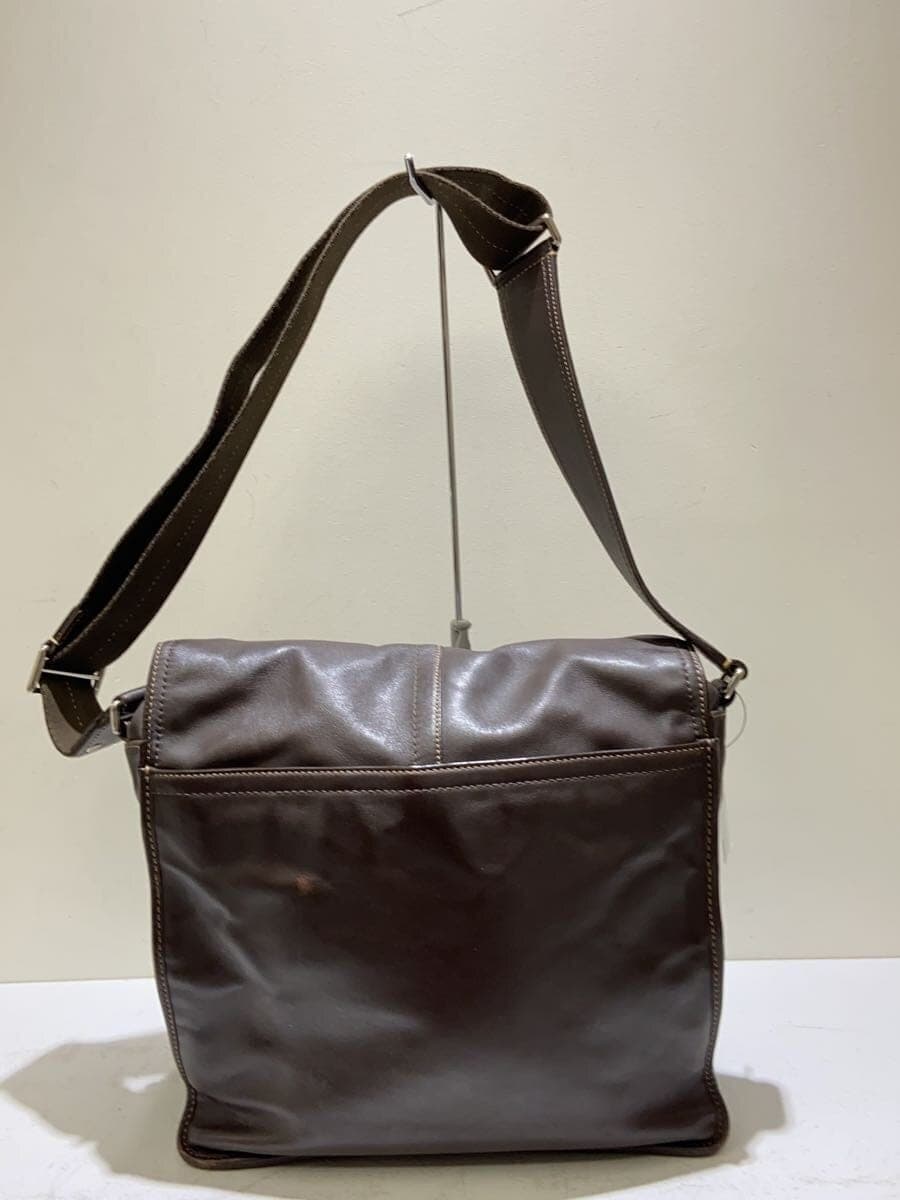 COACH Shoulder Bag Leather BRW Plain F70105 3