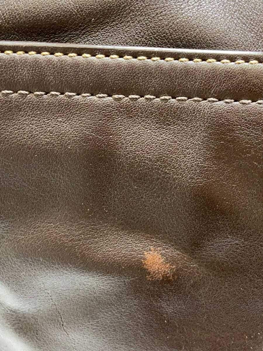 COACH Shoulder Bag Leather BRW Plain F70105 7