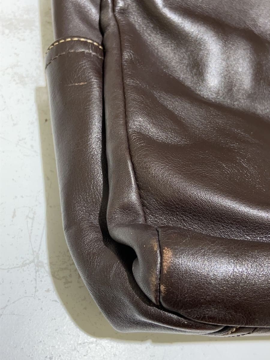 COACH Shoulder Bag Leather BRW Plain F70105 9