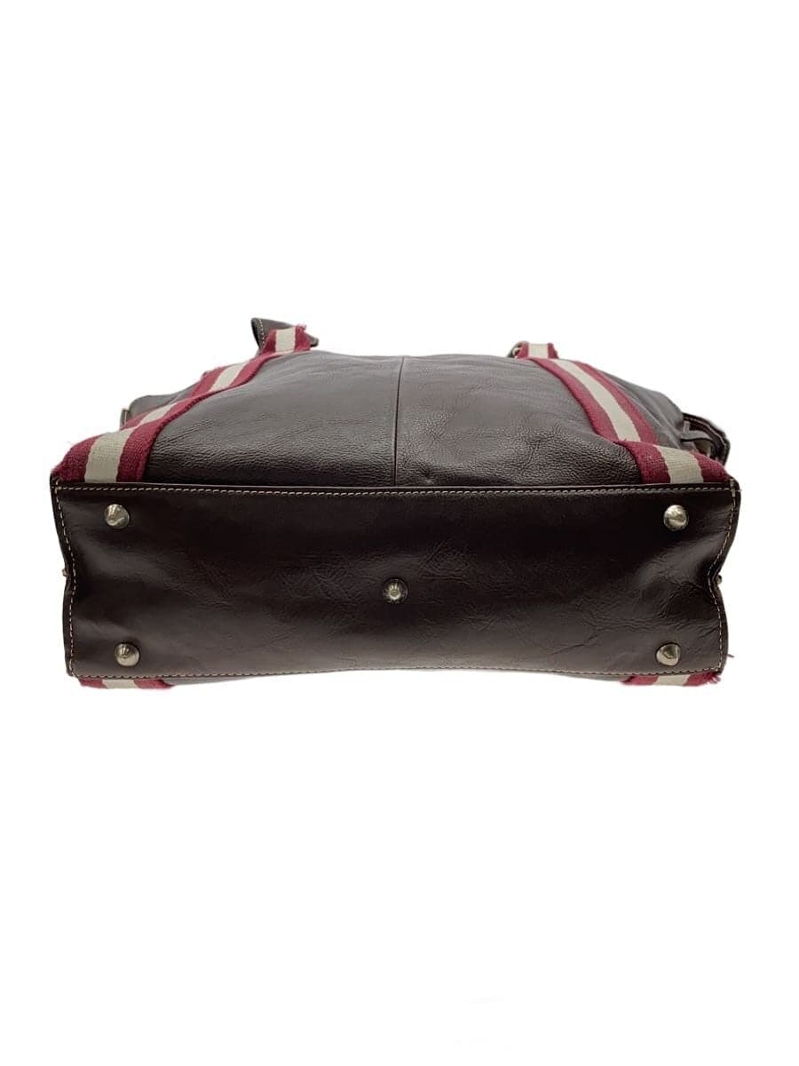 Pid2-Way Tote Bag Leather BRW Solid 4