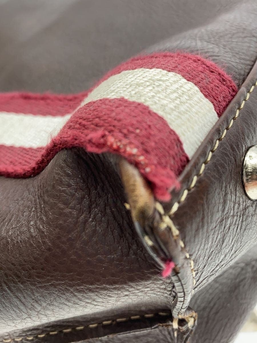 Pid2-Way Tote Bag Leather BRW Solid 7