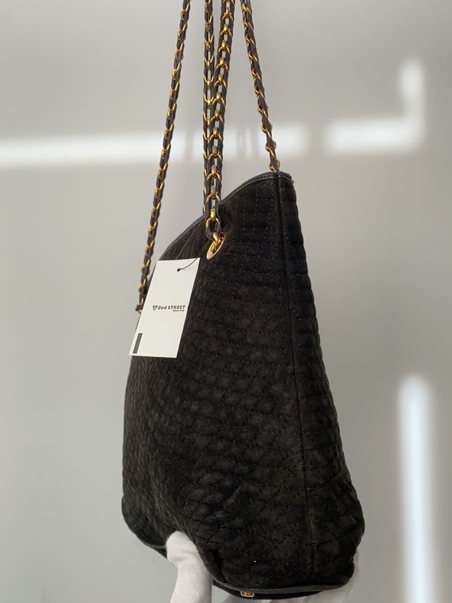 BALLY Chain Shoulder Bag Leather BLK 2