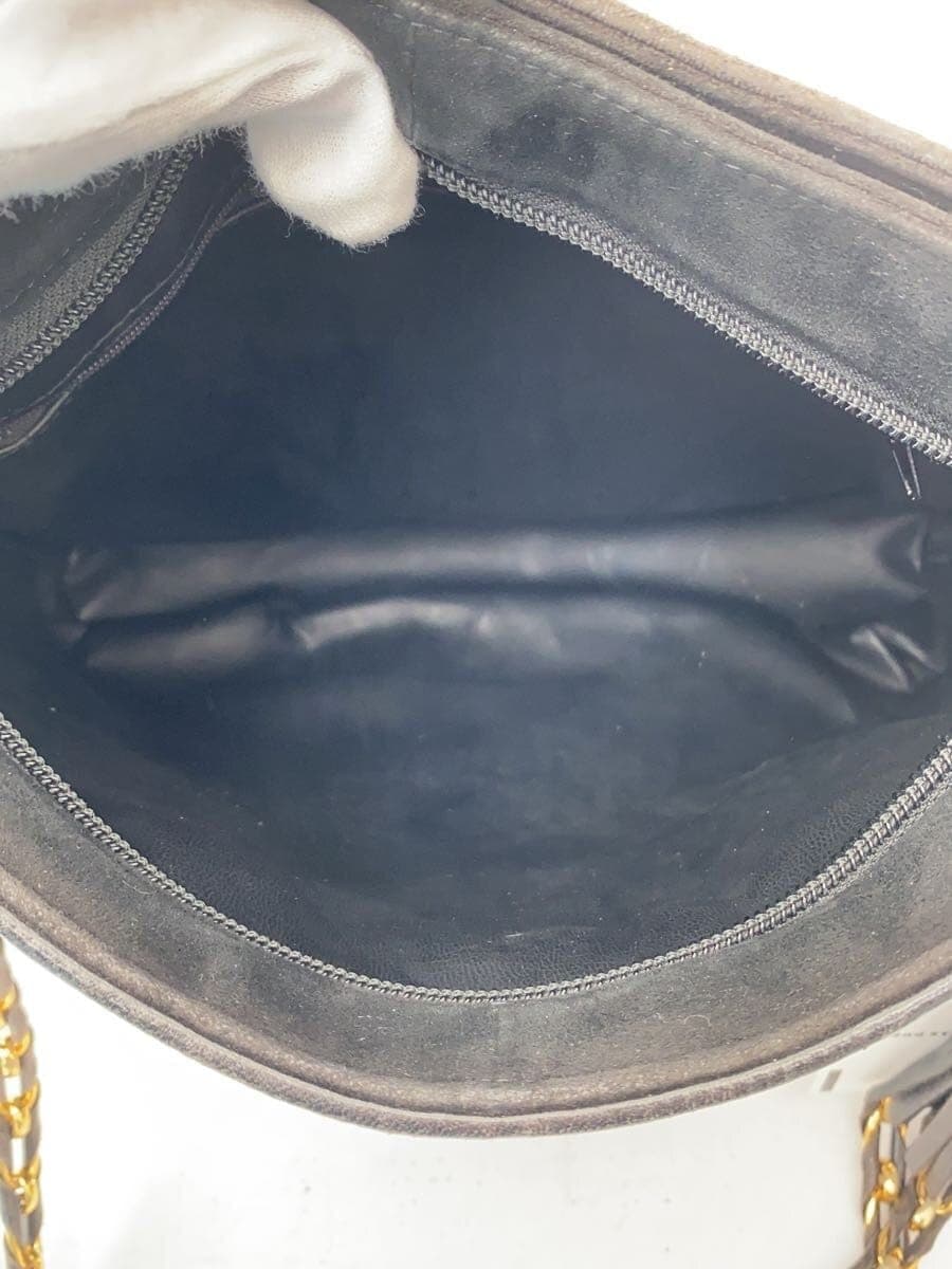 BALLY Chain Shoulder Bag Leather BLK 6