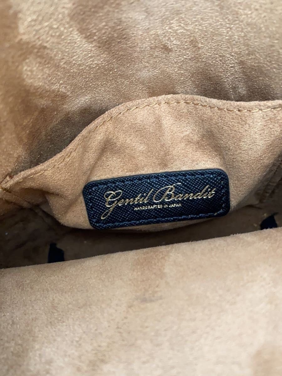 Gentil Bandit Shoulder Bag Leather BLK Camouflage Painted Finish 2-Way 5