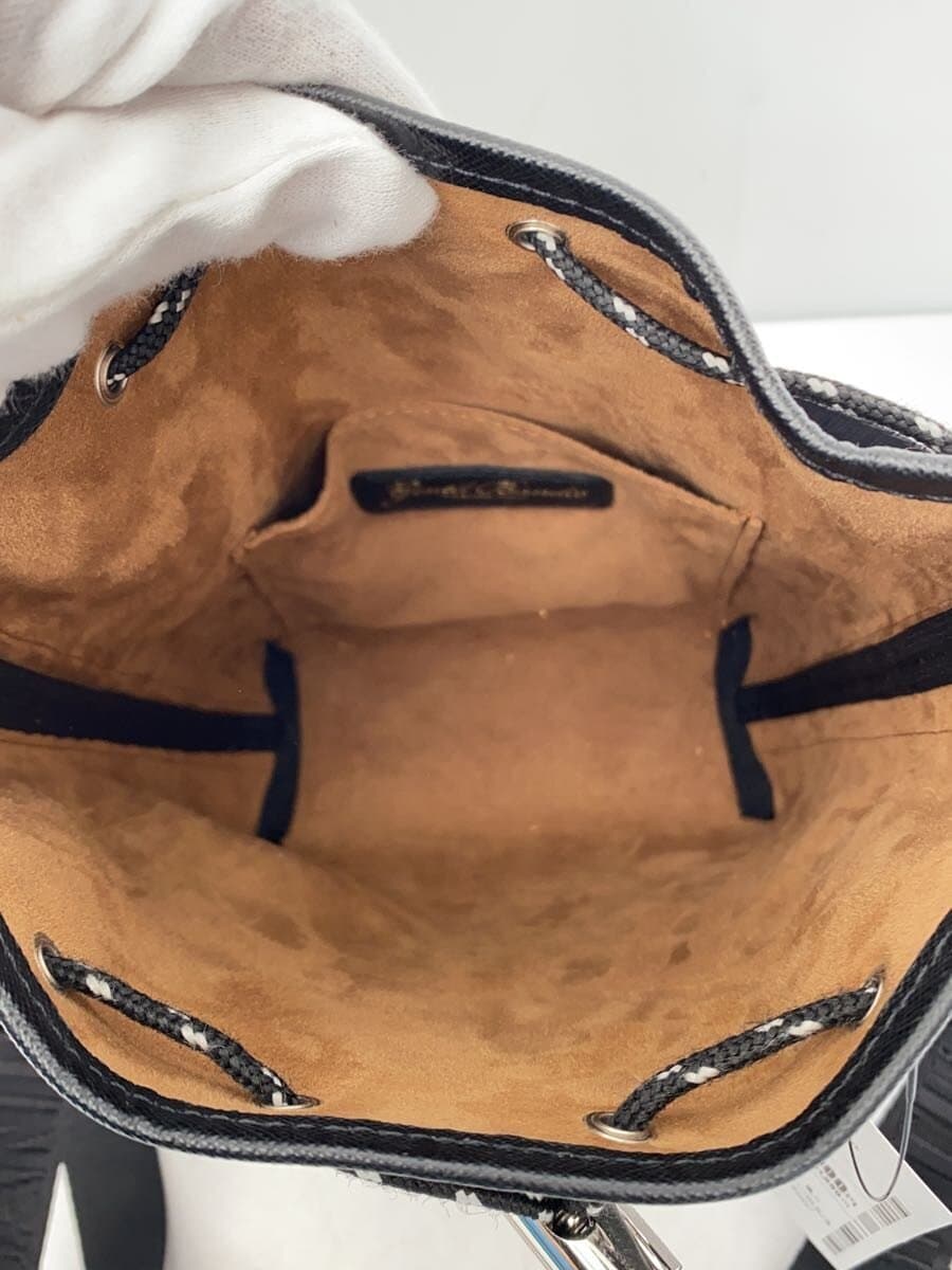 Gentil Bandit Shoulder Bag Leather BLK Camouflage Painted Finish 2-Way 6