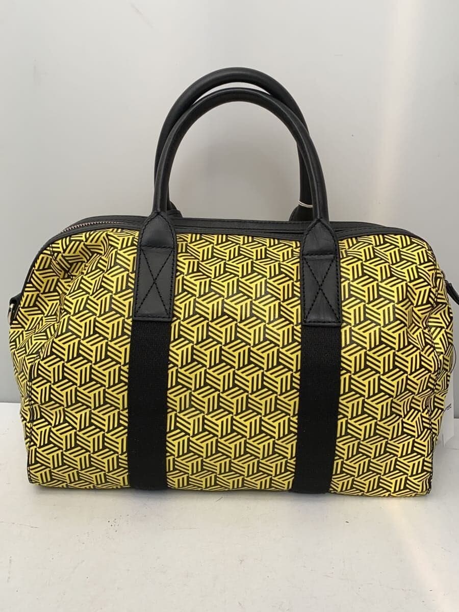 TILA MARCH Boston Bag Polyester YLW All Over Pattern 2-Way 3