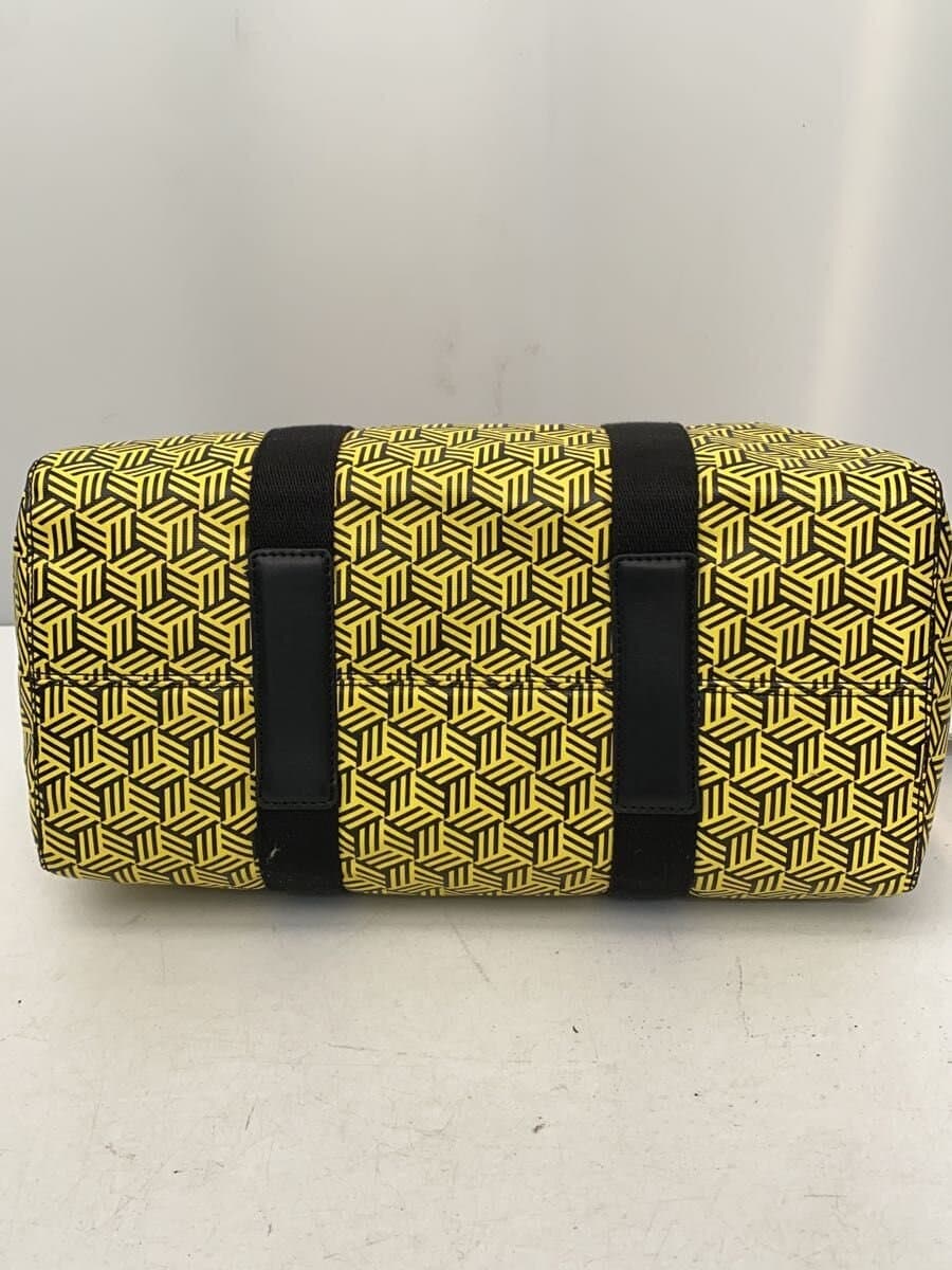 TILA MARCH Boston Bag Polyester YLW All Over Pattern 2-Way 4