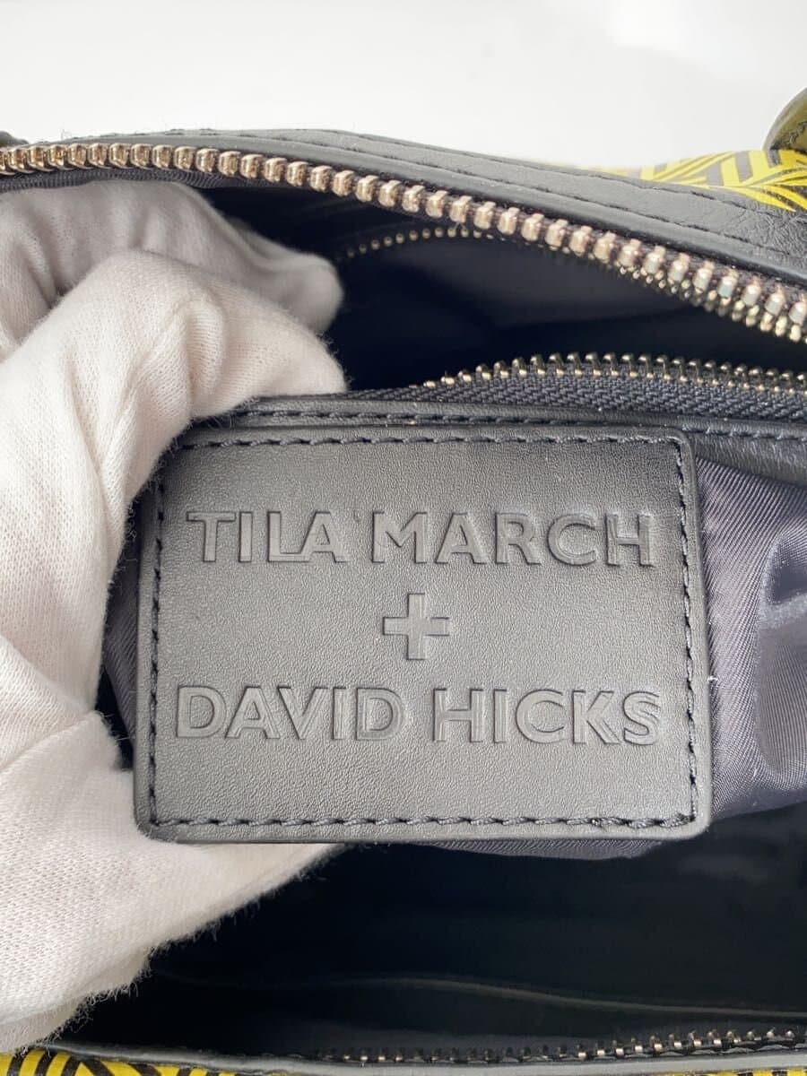 TILA MARCH Boston Bag Polyester YLW All Over Pattern 2-Way 5