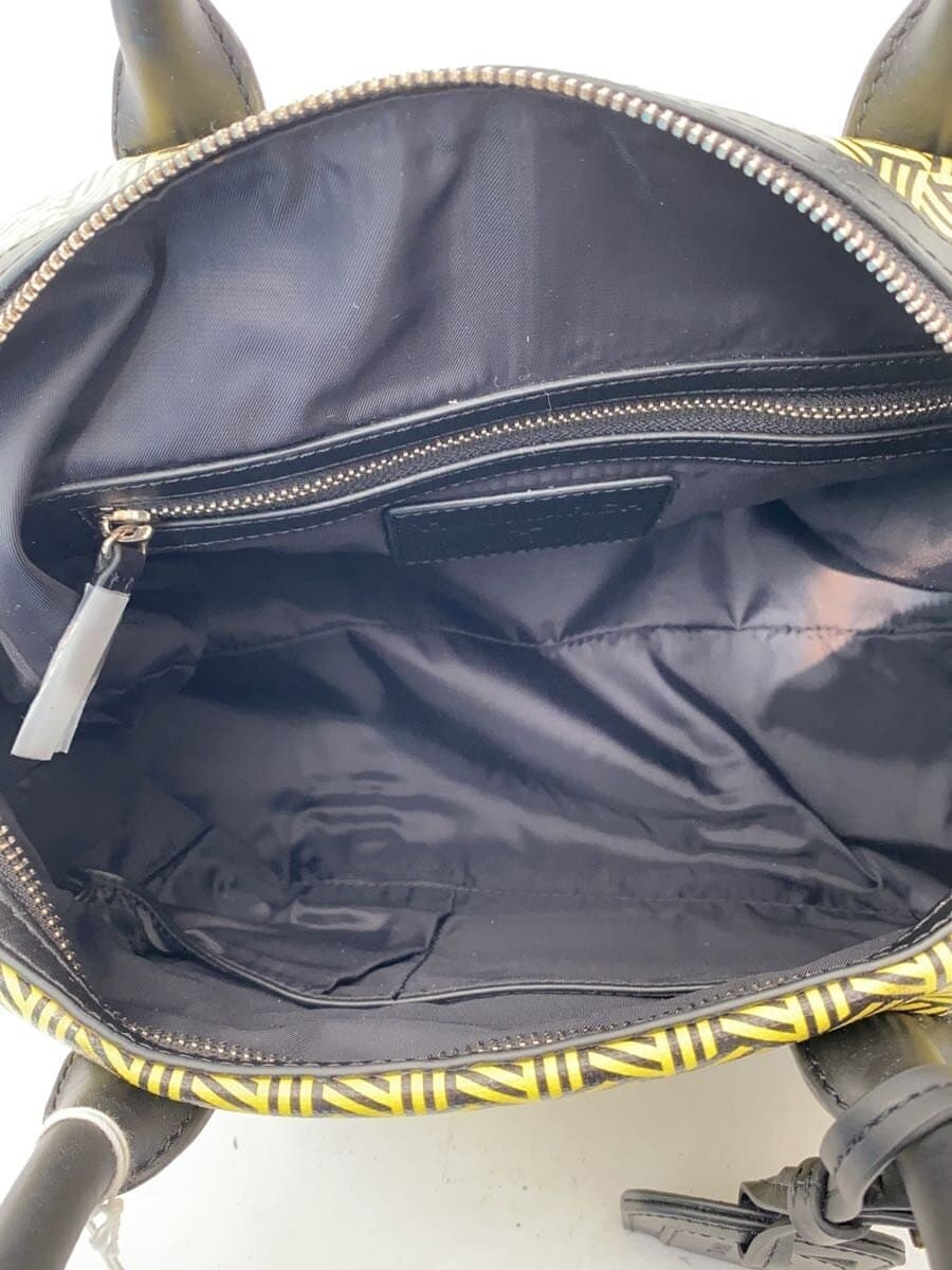 TILA MARCH Boston Bag Polyester YLW All Over Pattern 2-Way 6