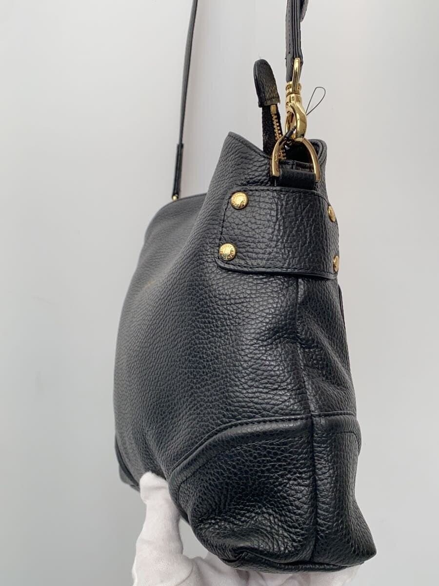 LEATHER JEWELS Shoulder Bag Leather BLK 2