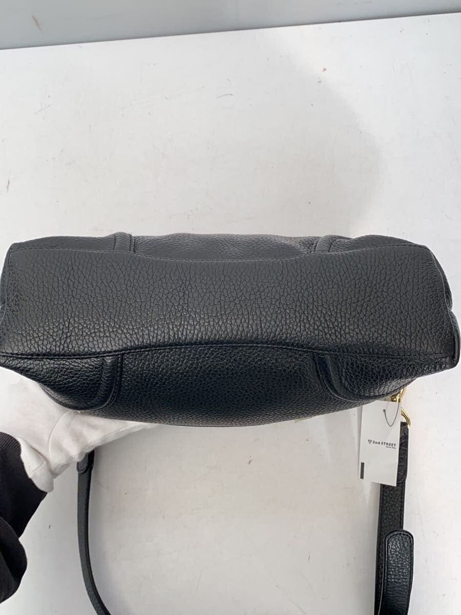 LEATHER JEWELS Shoulder Bag Leather BLK 4