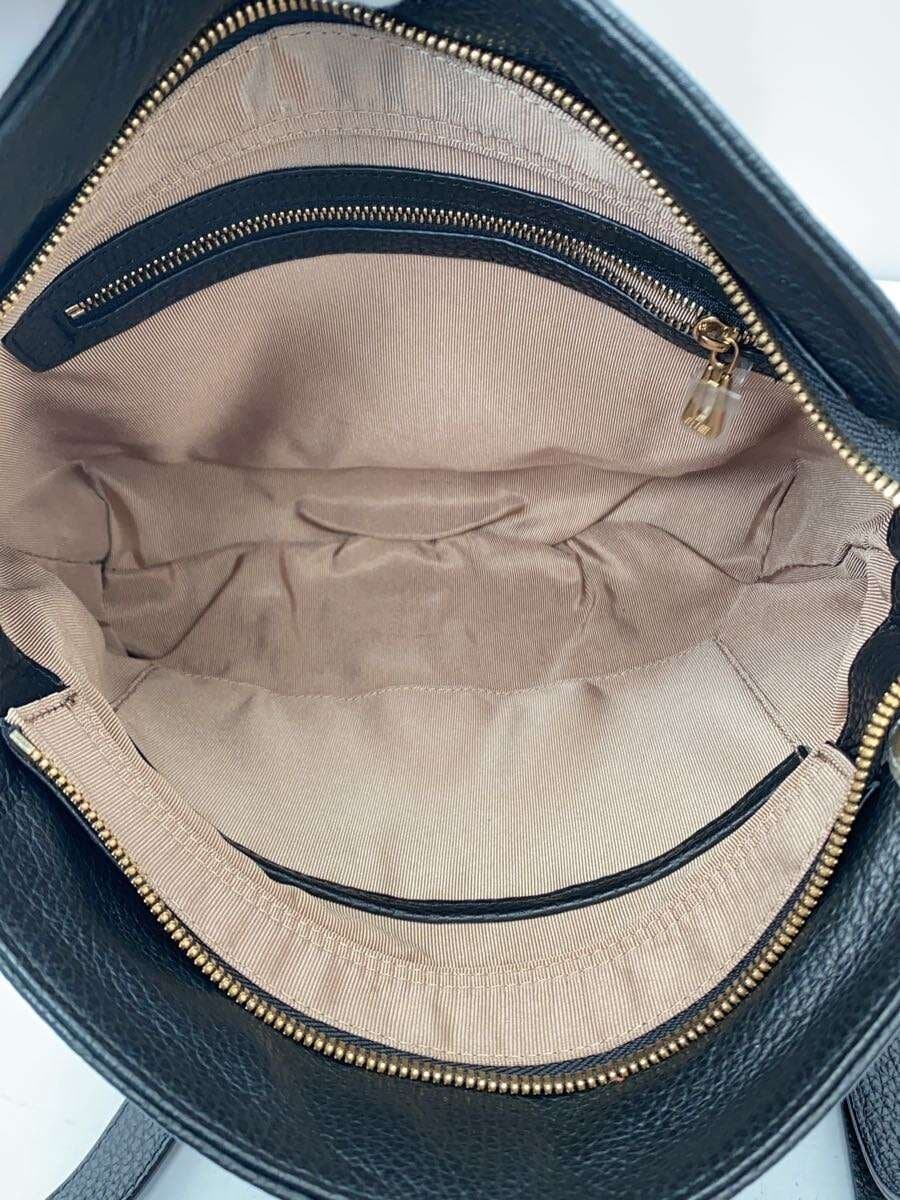 LEATHER JEWELS Shoulder Bag Leather BLK 6