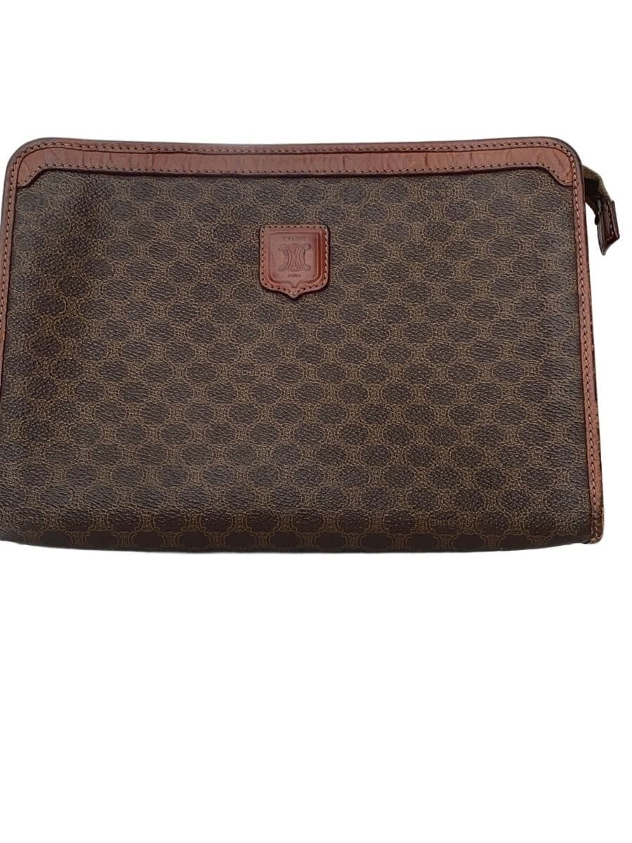 CELINE Second Bag PVC BRW All Over Pattern