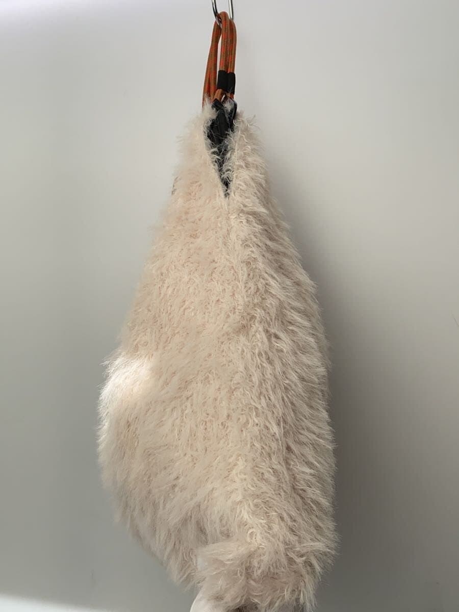 Risley Fur Quilt Handbag Faux Fur BEG Solid 2