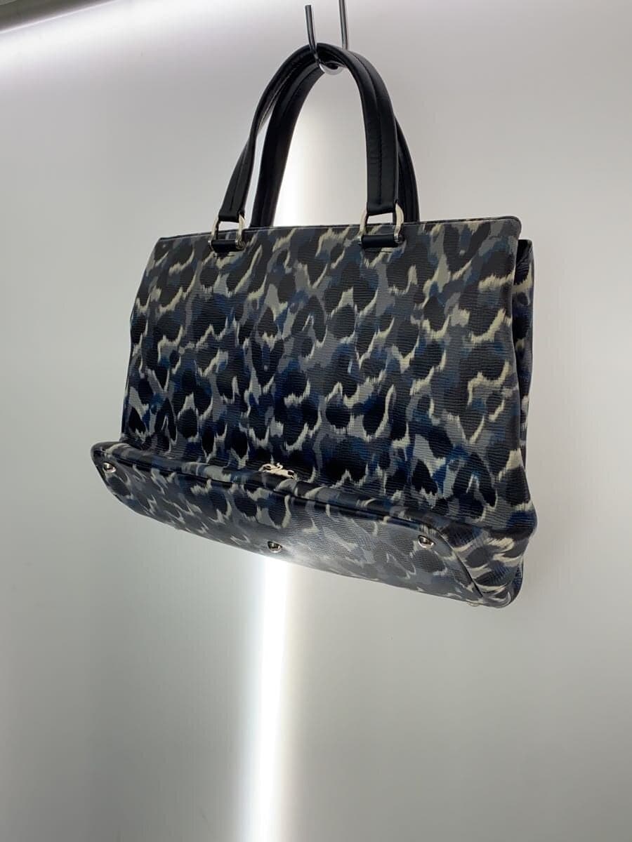 LONGCHAMP Tote Bag PVC BLU Leopard 2