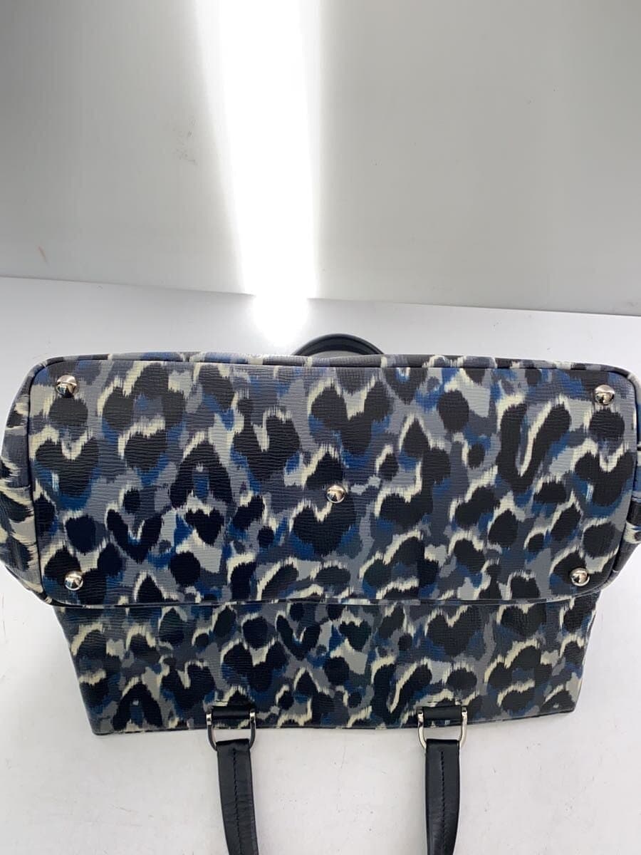 LONGCHAMP Tote Bag PVC BLU Leopard 4