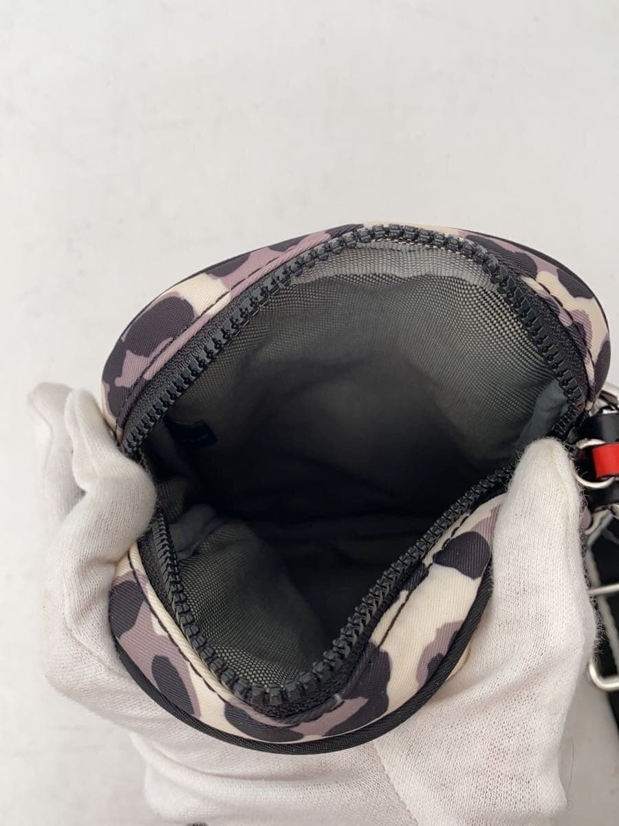 COLE HAAN Cell Phone Crossbody Bag Shoulder Bag PVC WHT Leopard 6