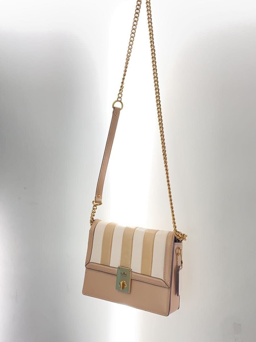 COACH Hatton Shoulder Bag With Color Block Quilted Leather BEG 739 2