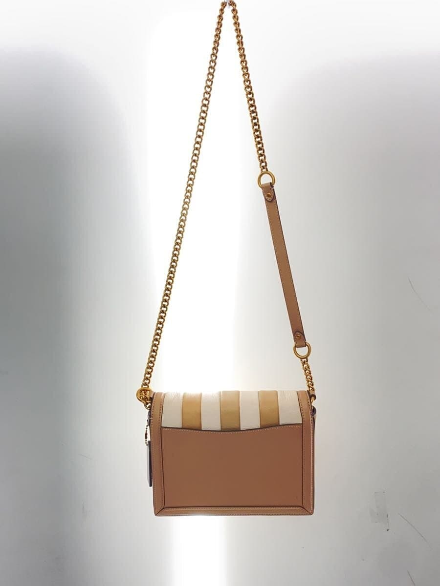 COACH Hatton Shoulder Bag With Color Block Quilted Leather BEG 739 3