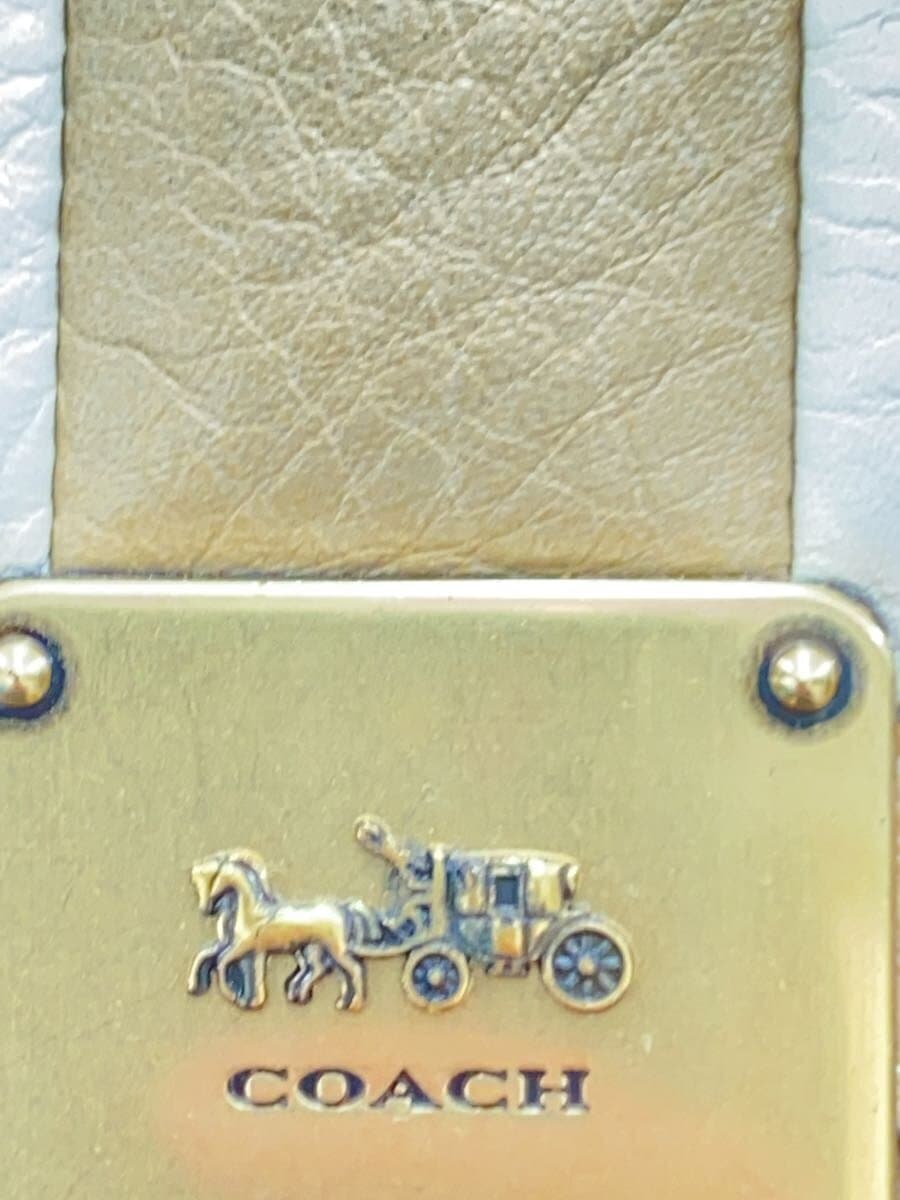 COACH Hatton Shoulder Bag With Color Block Quilted Leather BEG 739 5