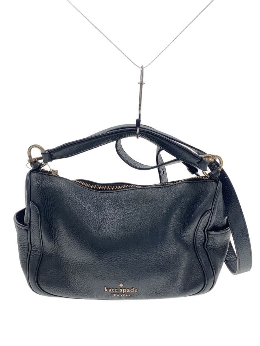 kate spade new york 2WAY Pochette Shoulder Bag Leather BLK Plain K6047