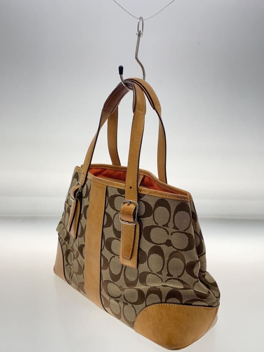 COACH Small Carryall Signature Beige Canvas BEG Allover Pattern 6336 2