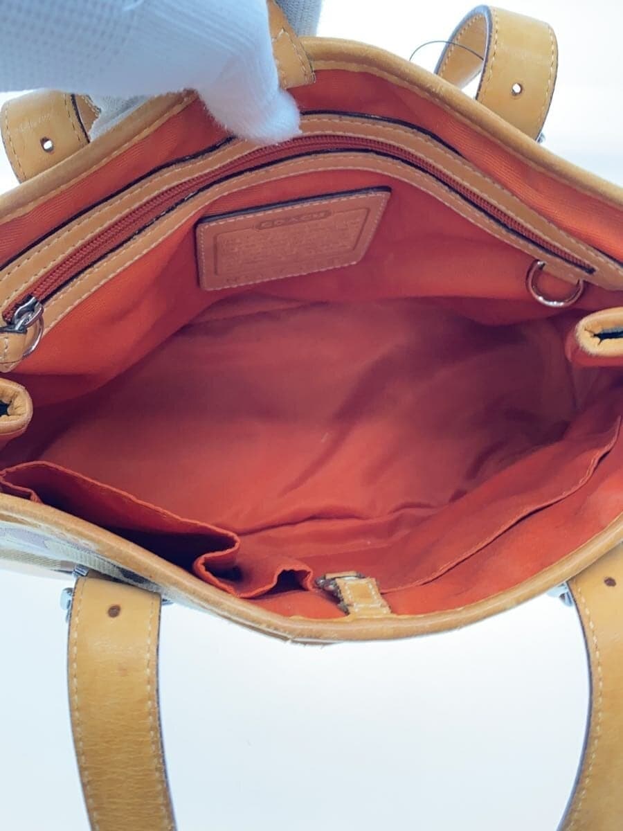 COACH Small Carryall Signature Beige Canvas BEG Allover Pattern 6336 6