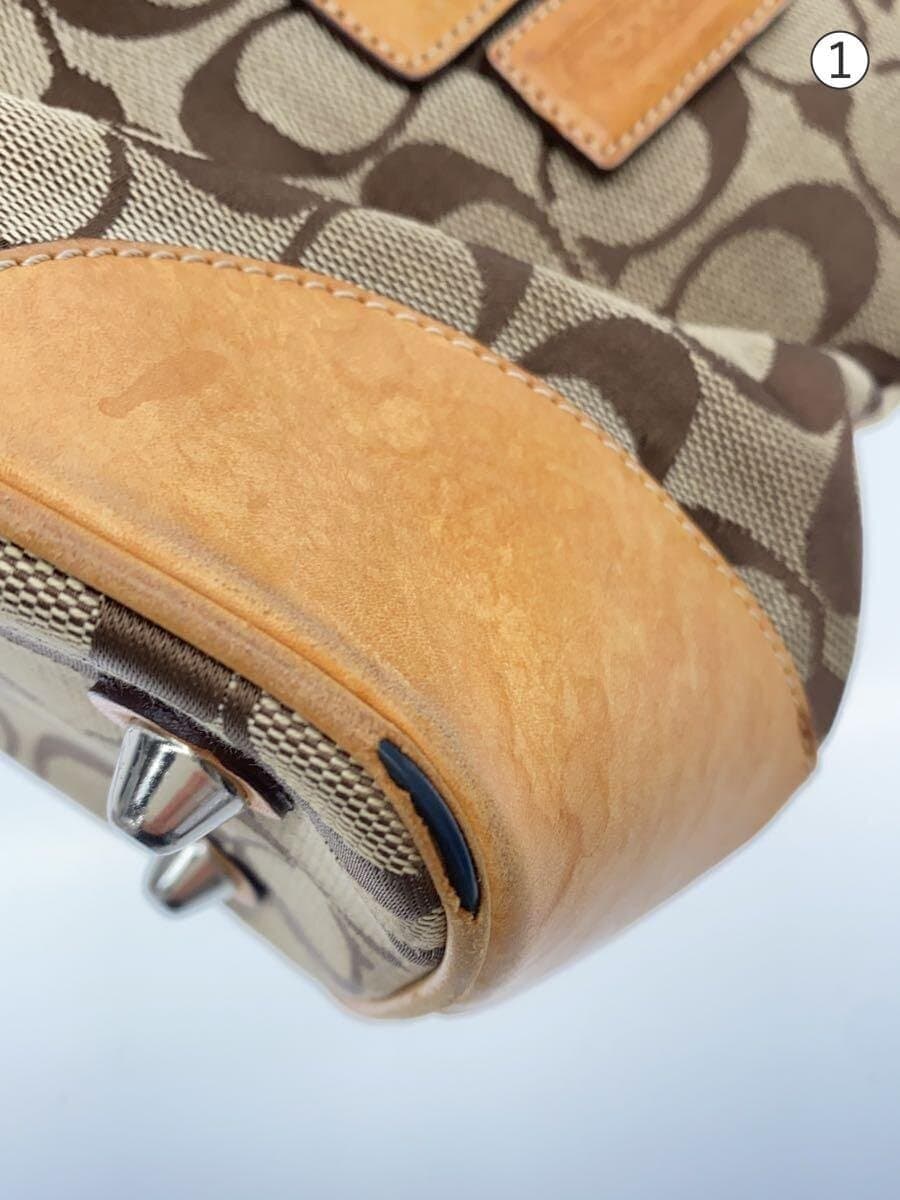 COACH Small Carryall Signature Beige Canvas BEG Allover Pattern 6336 7