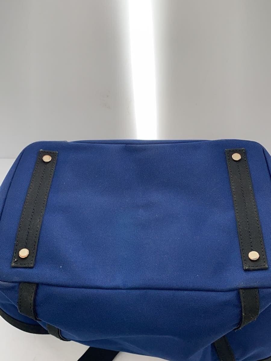 LANVIN en Bleu Tote Bag Canvas NVY Solid 4