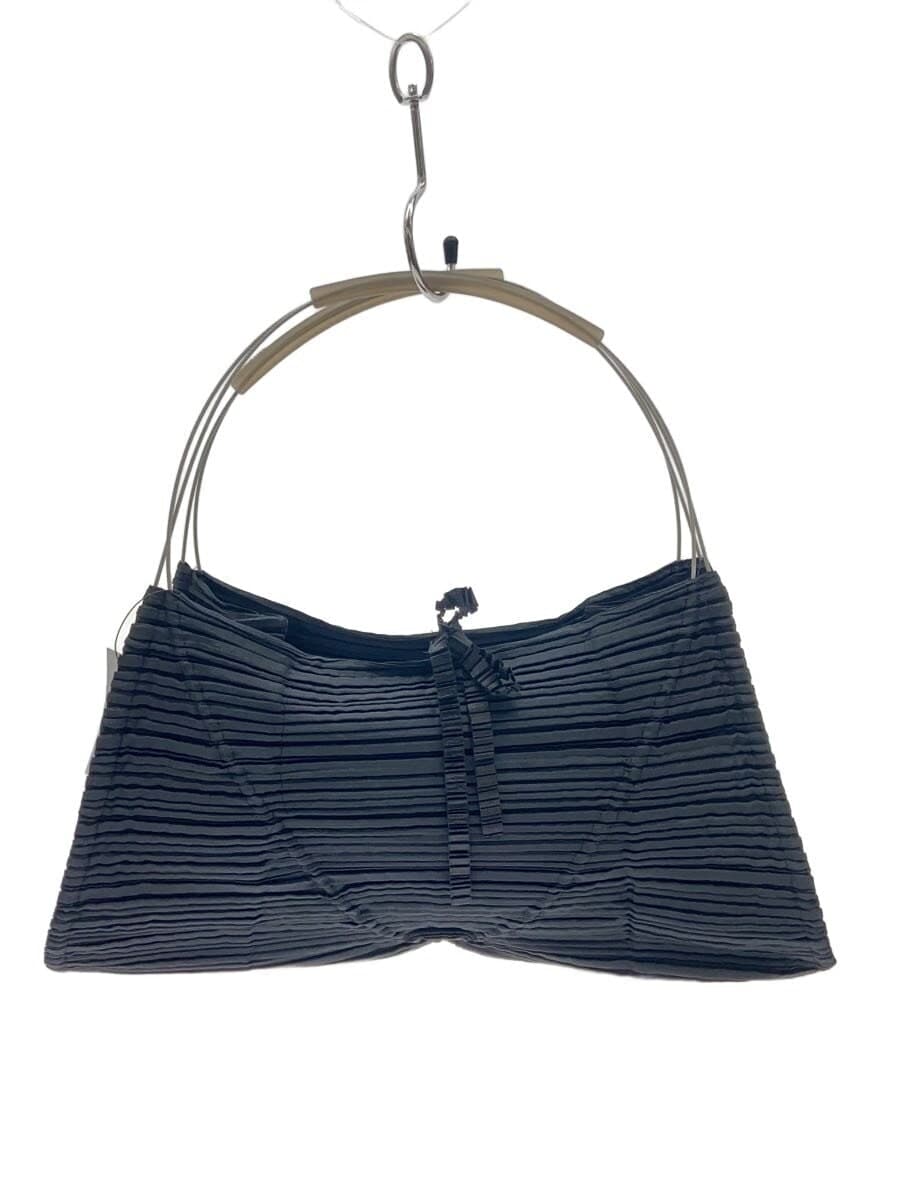 ISSEY MIYAKE Pleats Handbag Polyester BLK Solid