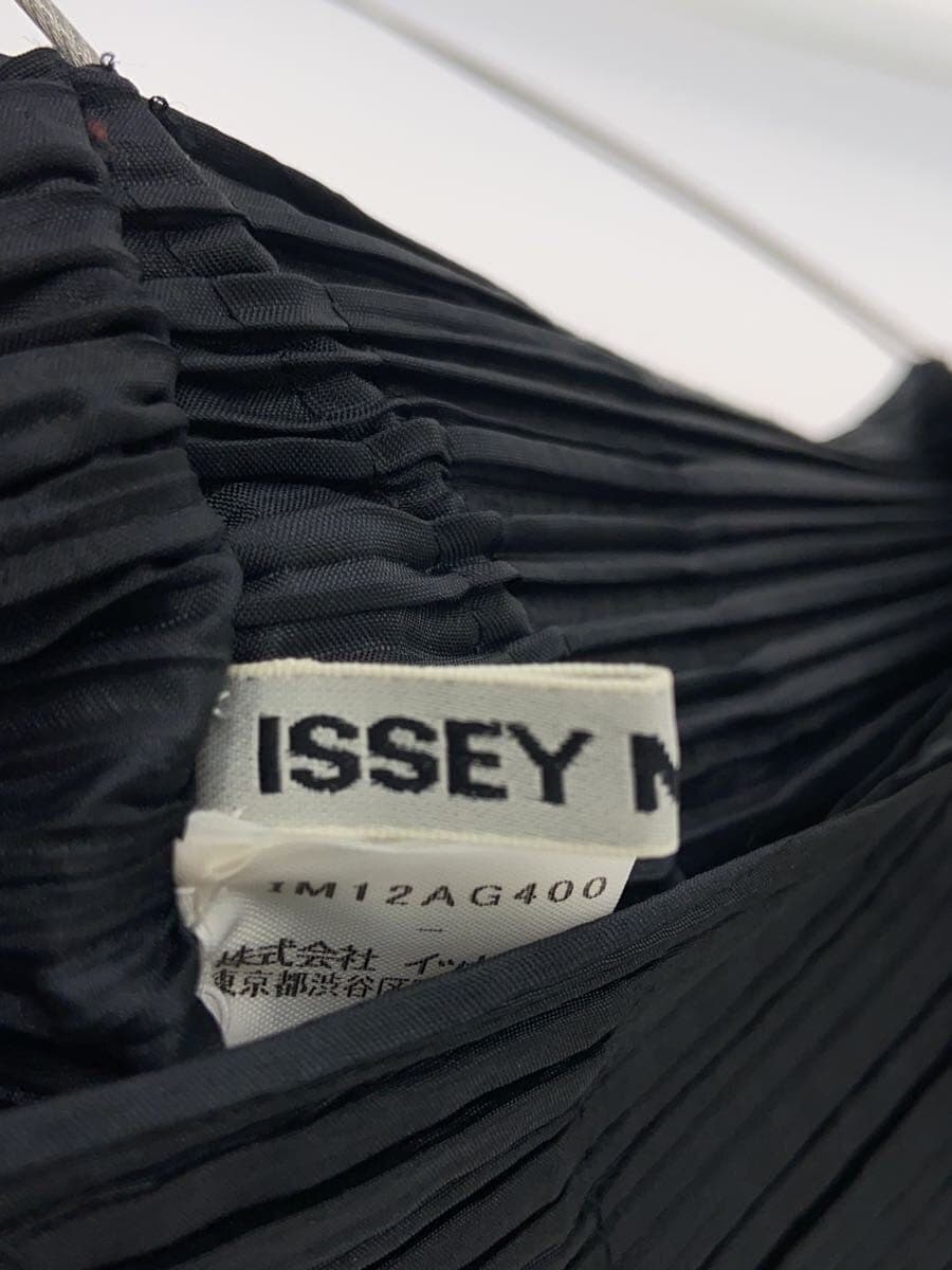 ISSEY MIYAKE Pleats Handbag Polyester BLK Solid 5