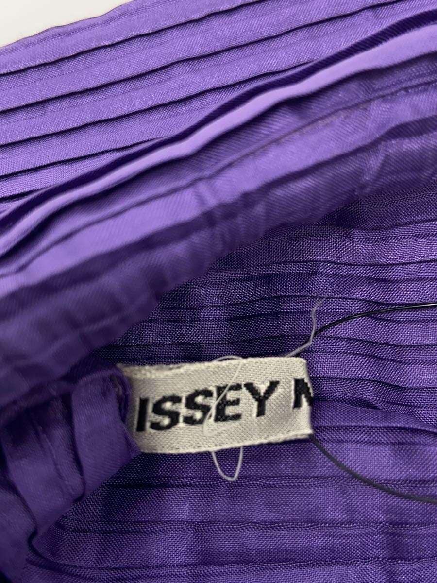 ISSEY MIYAKE handbag polyester black striped 5