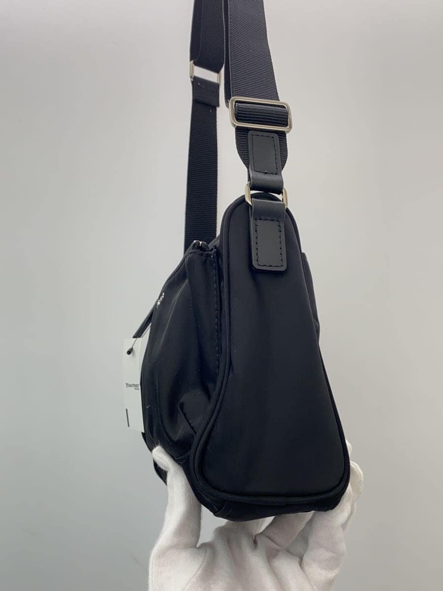 agnes b. Shoulder Bag Nylon Black Solid Color 2