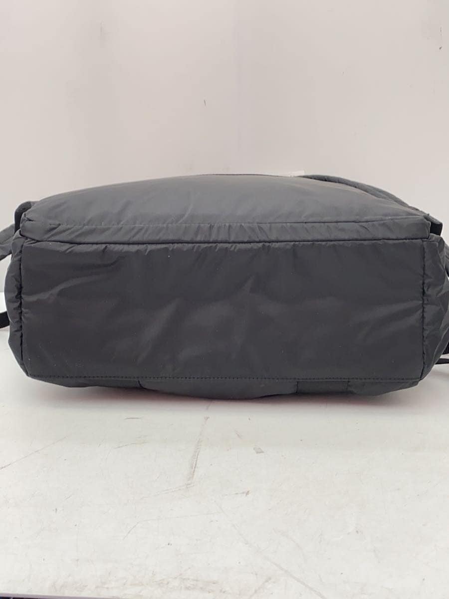 agnes b. Backpack Nylon Black Solid Color QAT01-05 4