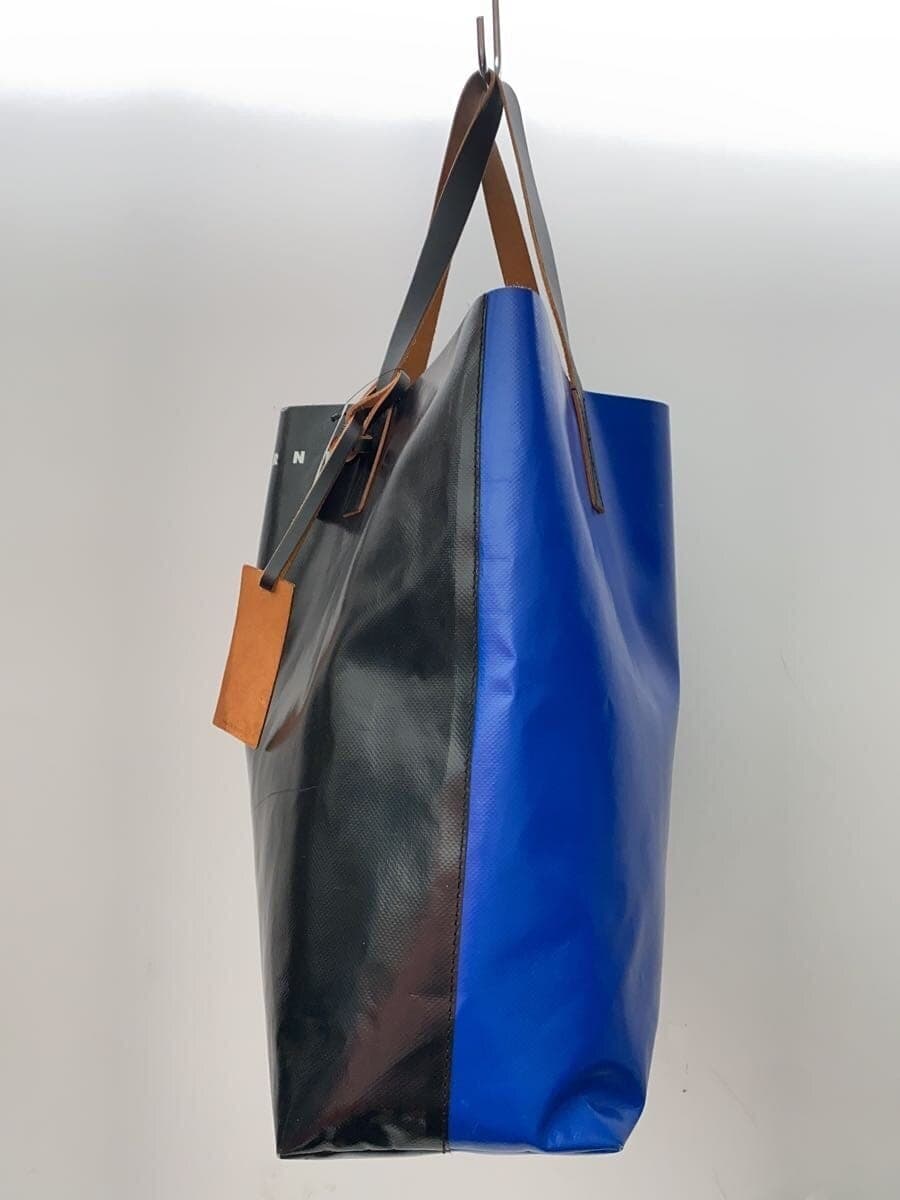 MARNI Tote Bag PVC Black SHMQ0000A3 2