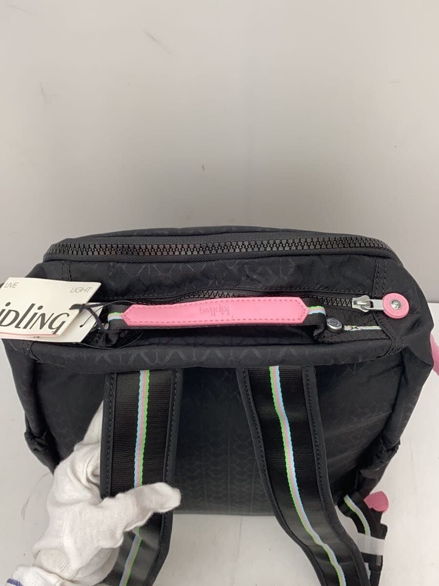 Kipling Backpack Polyester Black Pink 4