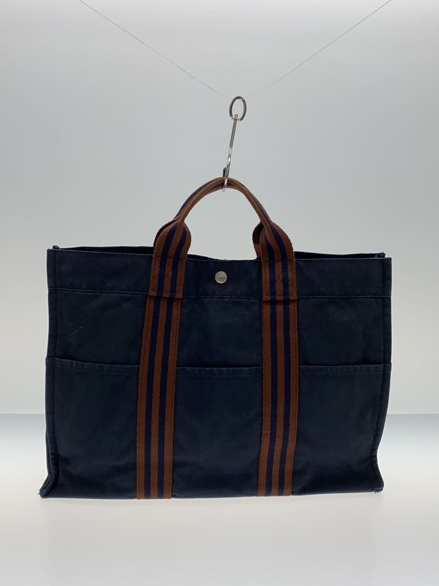 HERMES Fourre-Tout Tote Bag NVY 3
