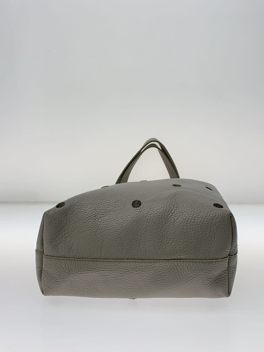 NUR DONATELLA LUCCHI Tote Bag Leather GRY Dot 4